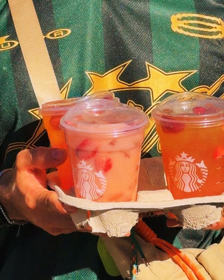 Starbucks seasonal drink public post example